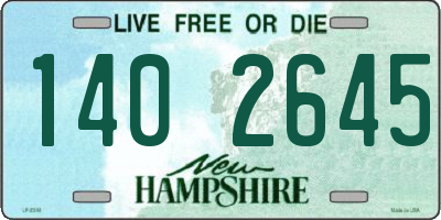 NH license plate 1402645