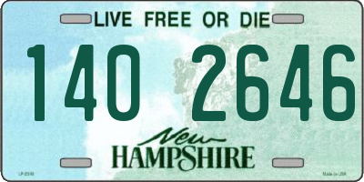 NH license plate 1402646