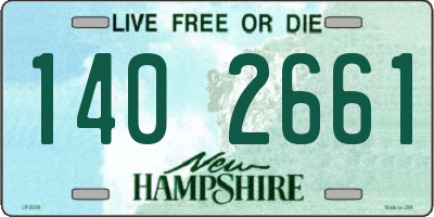 NH license plate 1402661
