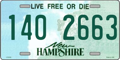 NH license plate 1402663