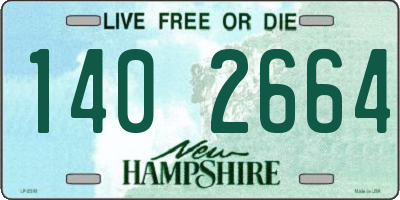 NH license plate 1402664
