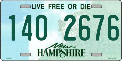 NH license plate 1402676