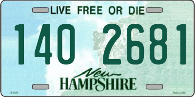 NH license plate 1402681