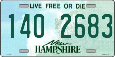 NH license plate 1402683