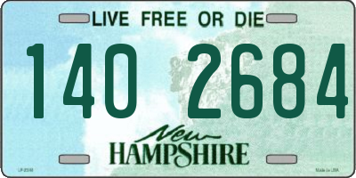 NH license plate 1402684