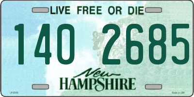 NH license plate 1402685