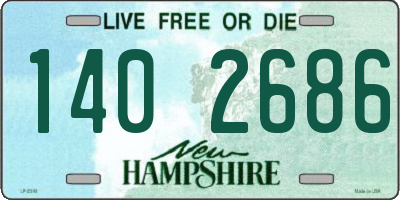 NH license plate 1402686