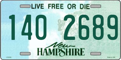 NH license plate 1402689
