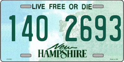NH license plate 1402693