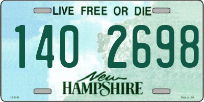 NH license plate 1402698