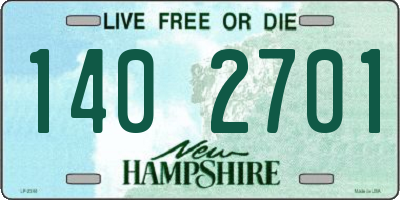 NH license plate 1402701