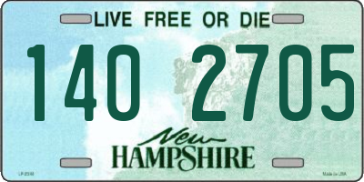 NH license plate 1402705