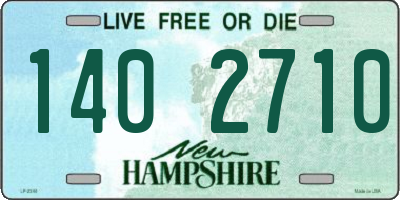 NH license plate 1402710