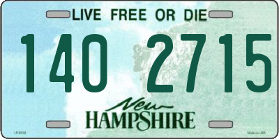 NH license plate 1402715