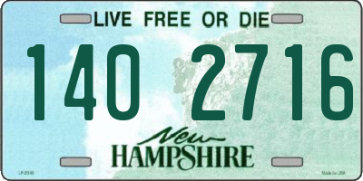 NH license plate 1402716