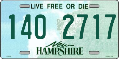 NH license plate 1402717