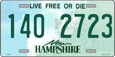 NH license plate 1402723