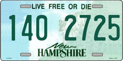 NH license plate 1402725