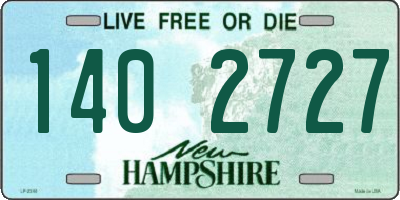 NH license plate 1402727