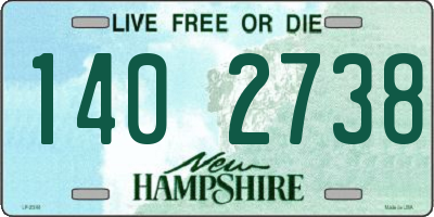 NH license plate 1402738