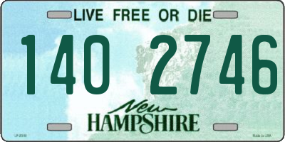 NH license plate 1402746