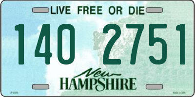 NH license plate 1402751