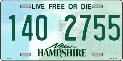 NH license plate 1402755