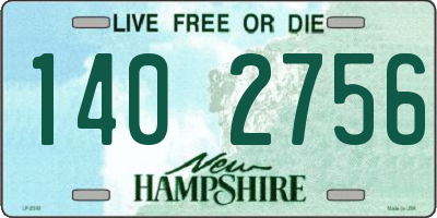 NH license plate 1402756