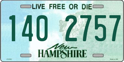 NH license plate 1402757