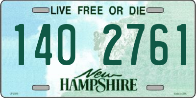 NH license plate 1402761