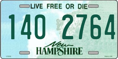 NH license plate 1402764