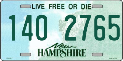 NH license plate 1402765