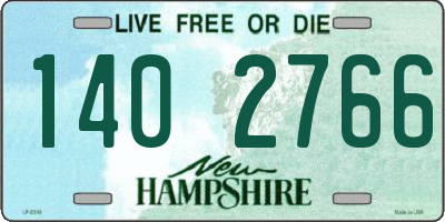 NH license plate 1402766