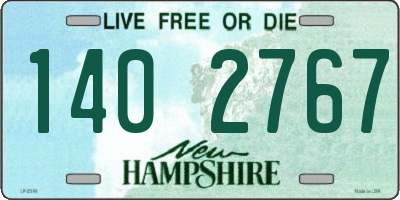 NH license plate 1402767