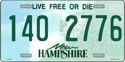 NH license plate 1402776