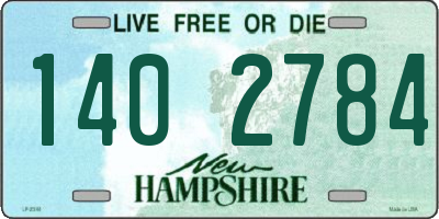 NH license plate 1402784