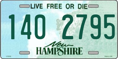 NH license plate 1402795