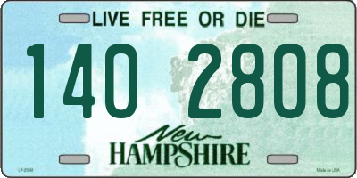 NH license plate 1402808
