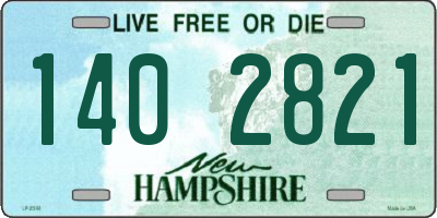 NH license plate 1402821