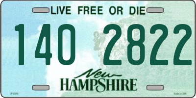 NH license plate 1402822