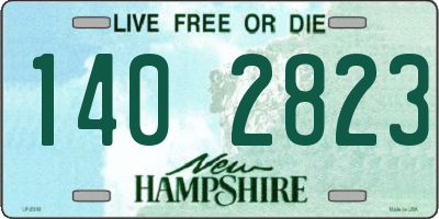 NH license plate 1402823