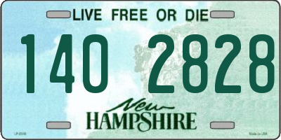 NH license plate 1402828