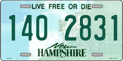 NH license plate 1402831