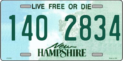 NH license plate 1402834