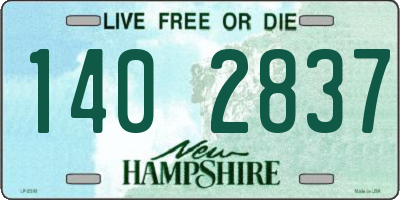NH license plate 1402837