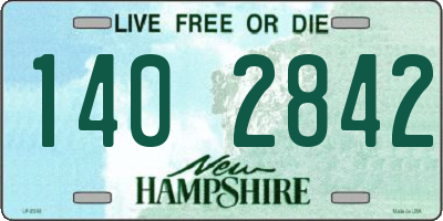 NH license plate 1402842