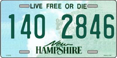 NH license plate 1402846