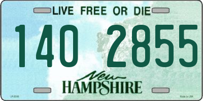 NH license plate 1402855