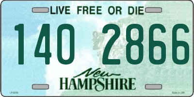 NH license plate 1402866