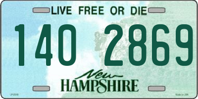 NH license plate 1402869